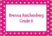 Border dots pink