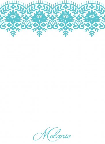 Lace aqua