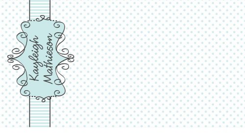 Frame on aqua dots