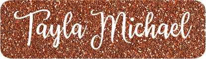 Roses gold glitter
