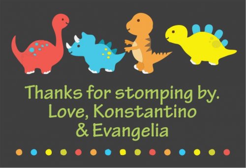 Birthday sticker dino