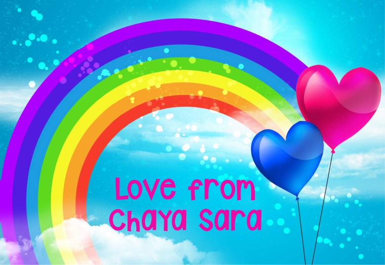Rainbow Heart Balloons