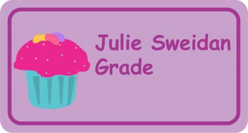 Cupcake on lilac