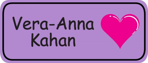 Heart pink on lilac