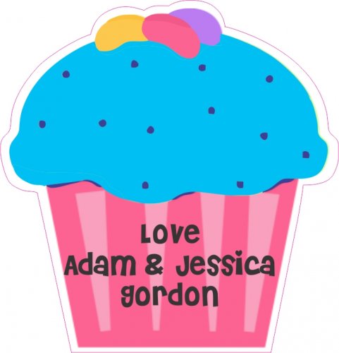 Cupcake blue icing