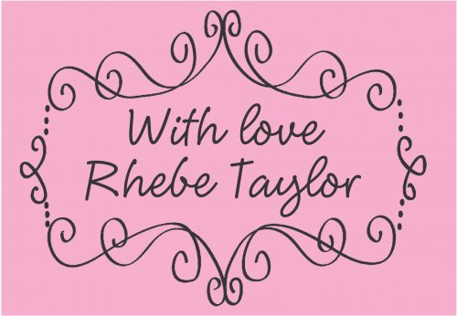Frame on pink