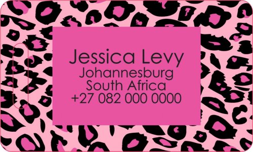 Animal print pink