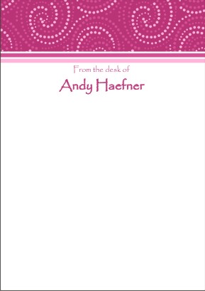 Pink dotty twirls