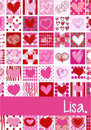 Hearts reds & pinks