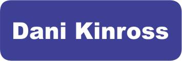 Dark blue white text