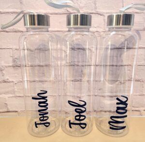 Clear bottles