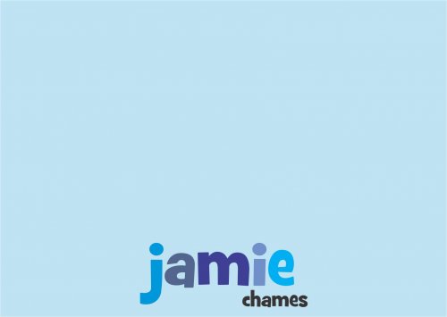 Fun font blues on blue