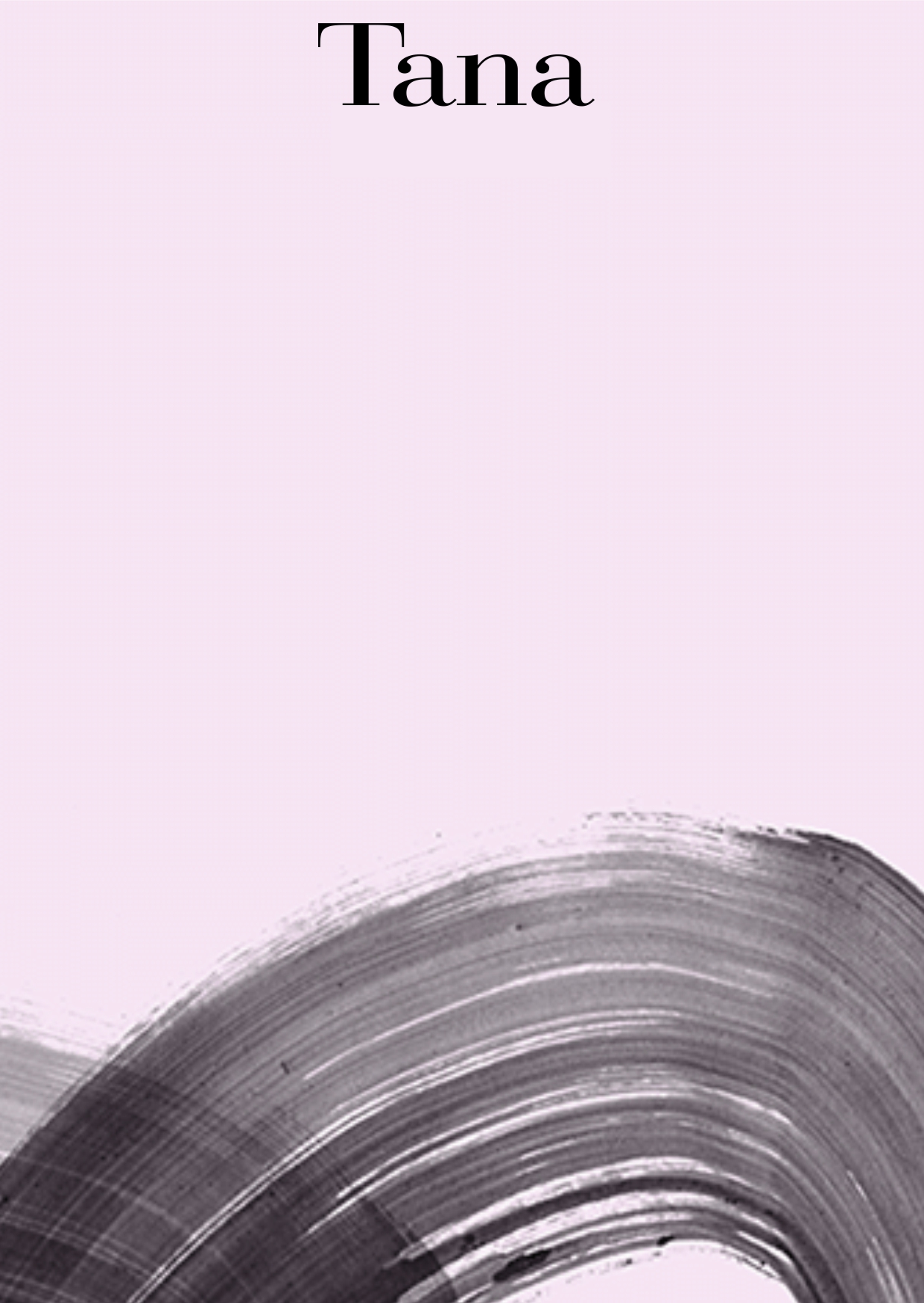 Black Brushstroke Lilac