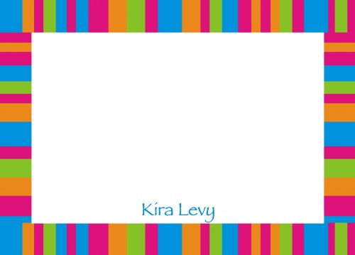 Border stripes pink orange etc