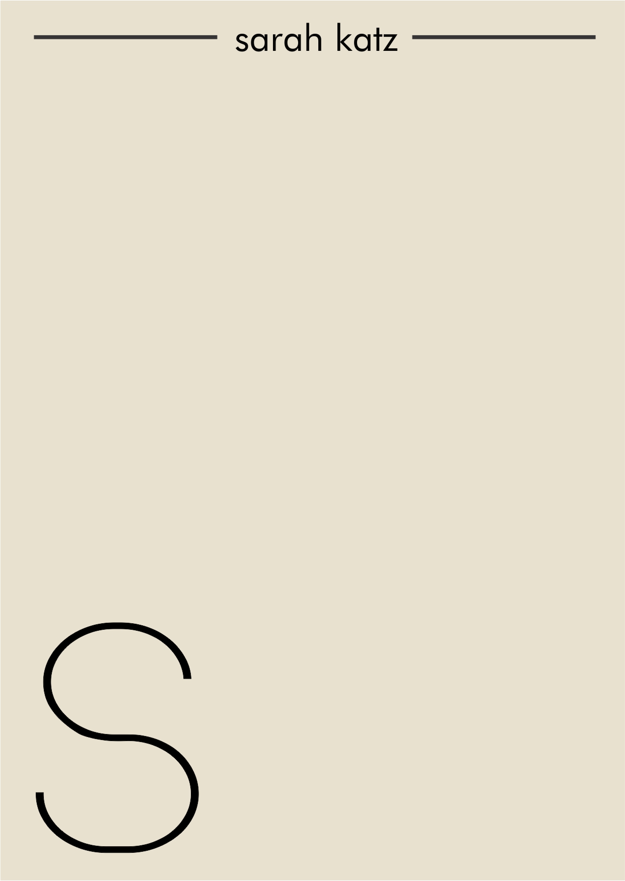 Thin Initial Stone