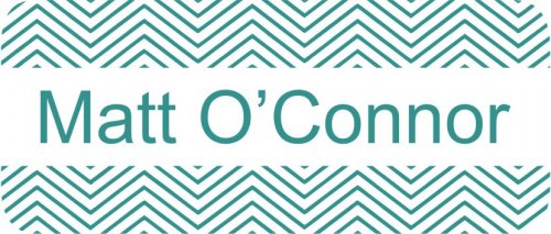 Chevron thin aqua
