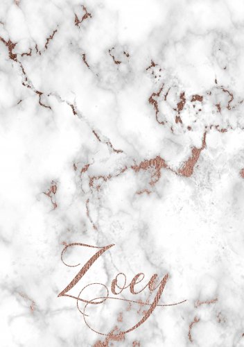 Rose gold marble