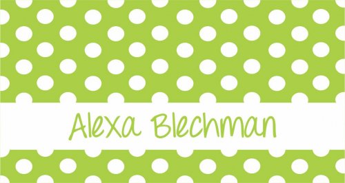 Dots lime n white