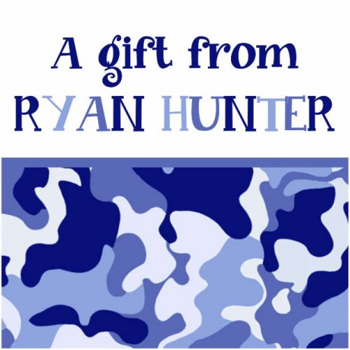 Camo blue square