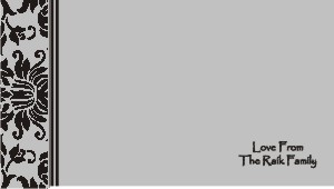 Damasc on grey
