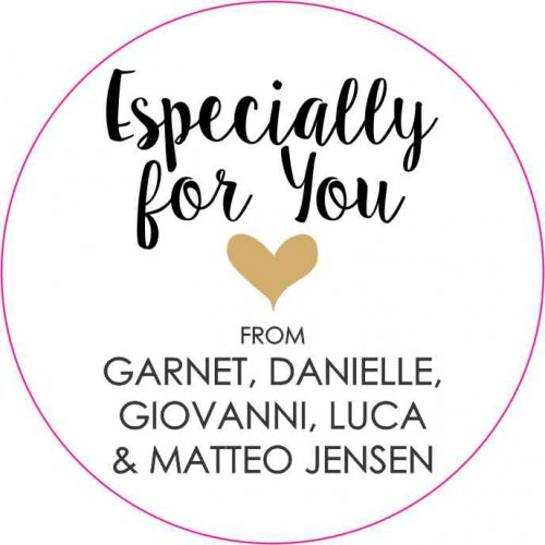 Gold heart round