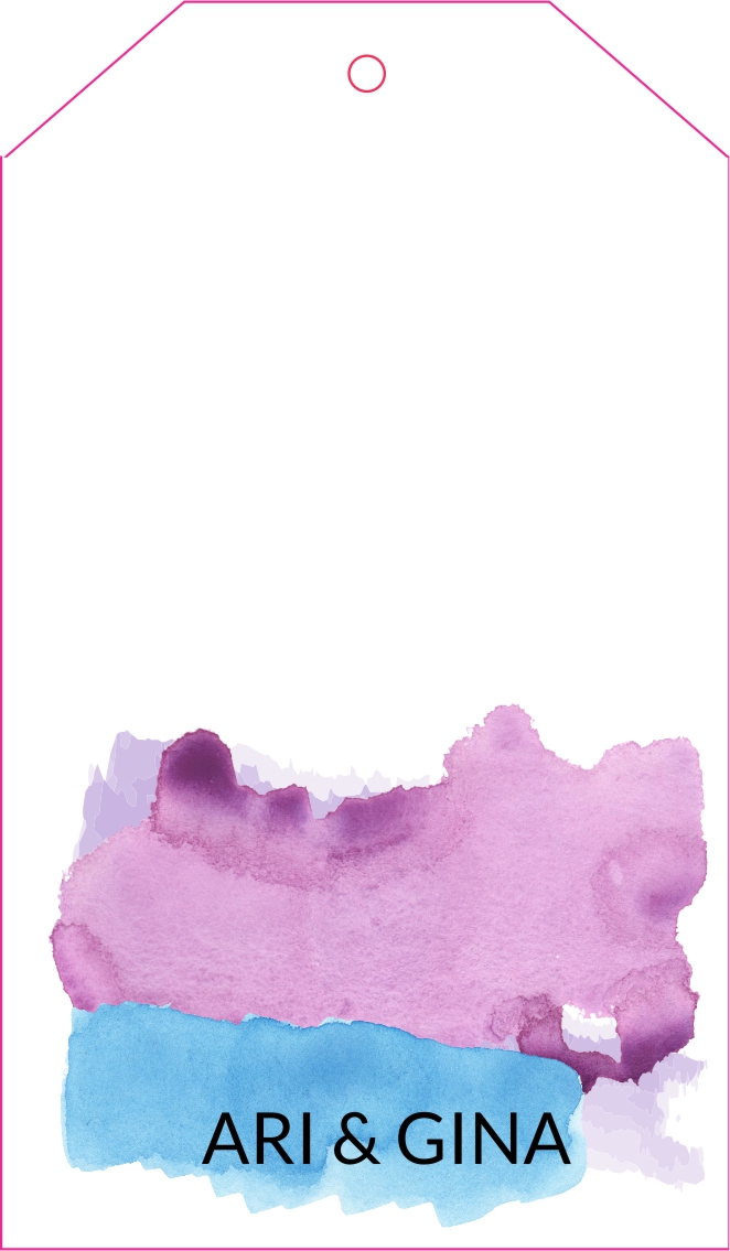 Watercolour Purples Blue