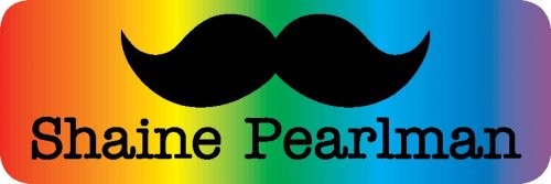 Mustache on rainbow brights