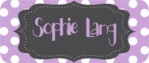 Chalk frame on dots lilac