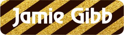 Glitter stripes gold & black