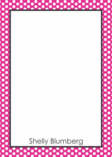 Border mini dots pink