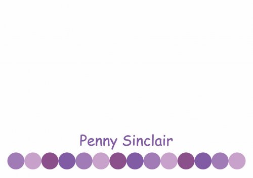Row of dots purple