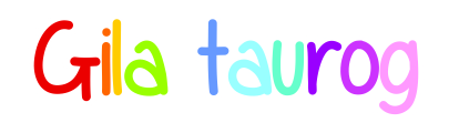 Colourful text