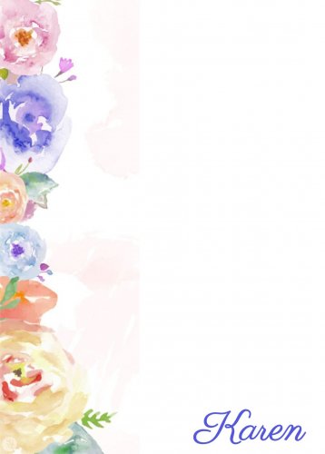 Watercolour flowers