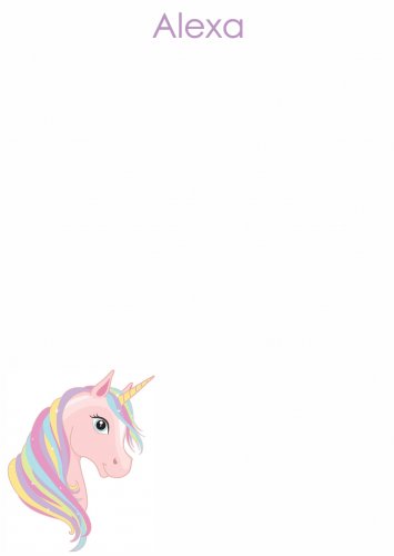 Unicorn rainbow hair