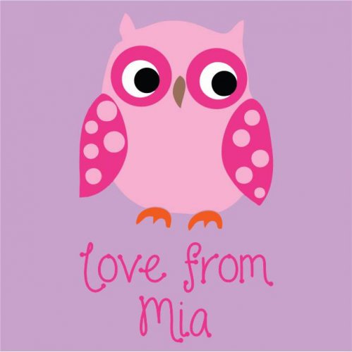 Owl on lilac