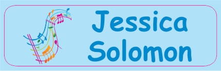 Misic notes on light blue