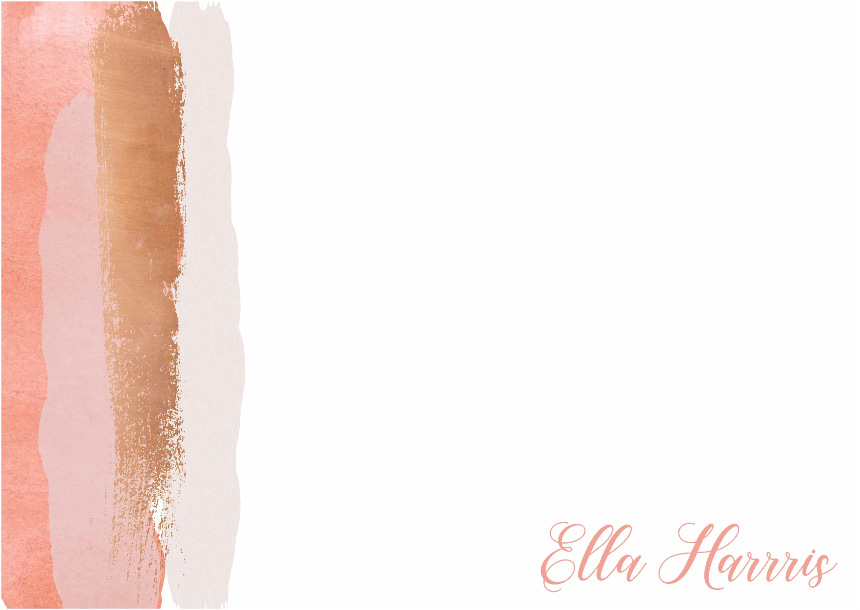 Watercolour Stripes Blush