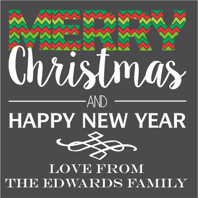 Chalk Chevron Merry