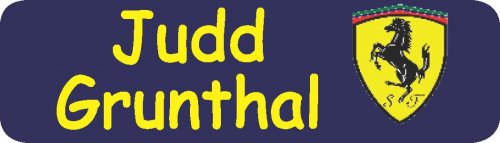 Ferrari logo on navy