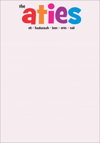 Fun font on pink
