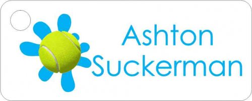 Tennis splat blue