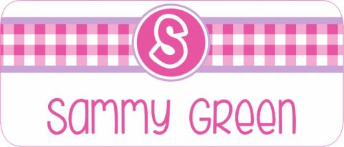 Gingham pink n purple