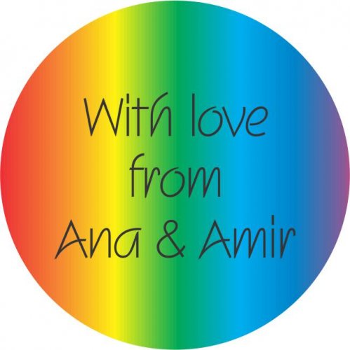 Rainbow b/g round