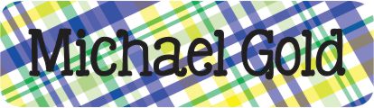 Plaid blue & yellow