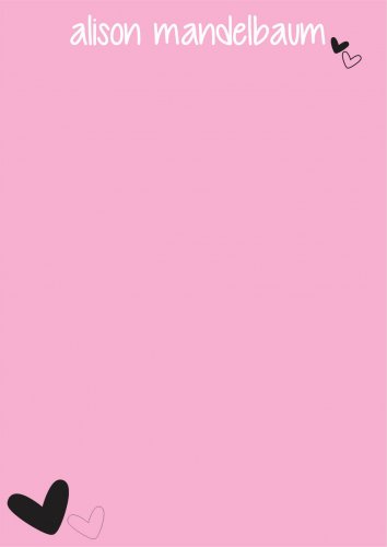 Pink with heart
