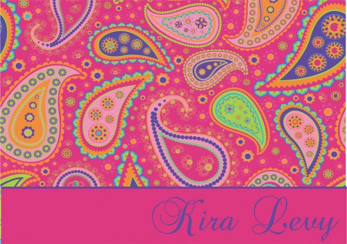 Pink paisley