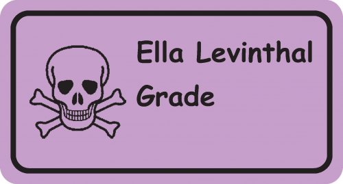 Skull on lilac