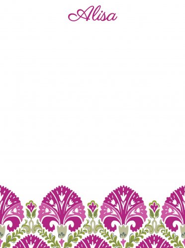 Mauve & green