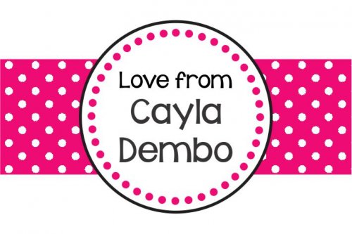Name on dots pink
