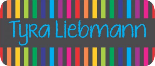 Chalkboard stripes rainbow